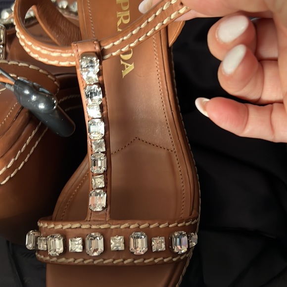 Sexy comfortable casual Prada platform wedge - Picture 7 of 8